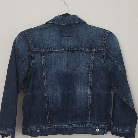 OshKosh B'Gosh Denim Classic Kid Blue Jean Snap Button Down Front Classic Jacket - Picture 4 of 4